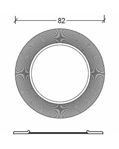 Зеркало Boheme NeoArt Shine 82 528-G Золото