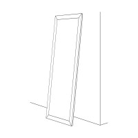 Зеркало напольное 84х204 см вензель бронзовый Evoform Definite Floor BY 6029