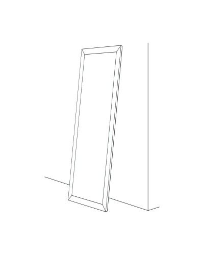 Зеркало напольное 84х204 см вензель бронзовый Evoform Definite Floor BY 6029