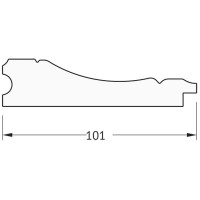 Зеркало напольное 84х204 см вензель серебряный Evoform Definite Floor BY 6030