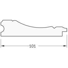 Зеркало напольное 84х204 см вензель серебряный Evoform Definite Floor BY 6030