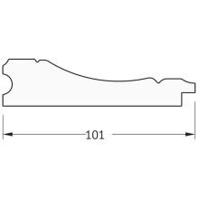 Зеркало напольное 114х204 см вензель серебряный Evoform Definite Floor BY 6036