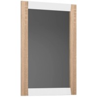 Зеркало 65х95 см белый глянец/дуб сонома Belux Бали В82