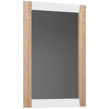 Зеркало 65х95 см белый глянец/дуб сонома Belux Бали В82