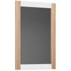 Зеркало 65х95 см белый глянец/дуб сонома Belux Бали В82