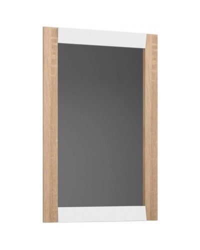 Зеркало 65х95 см белый глянец/дуб сонома Belux Бали В82