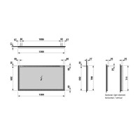 Зеркало 130х70 см Laufen Frame 25 4.4740.8.900.144.1