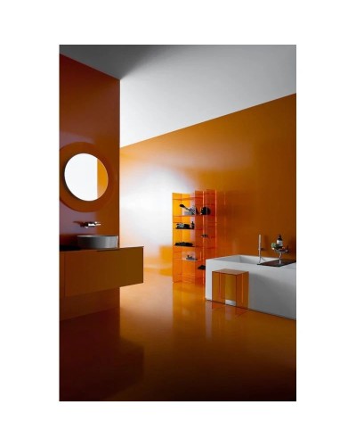Зеркало 78х78 см оранжевое круглое Laufen Kartell by Laufen 3.8633.1.082.000.1