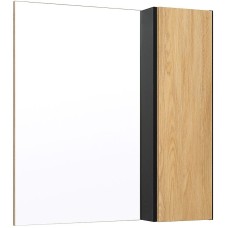 Зеркало со шкафом Runo Мальта 70 00-00001101 Дуб Черное