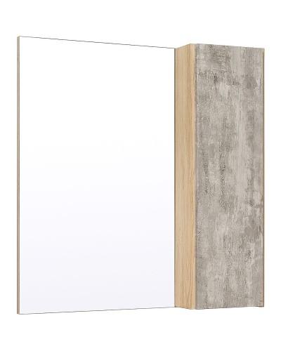 Зеркало со шкафом Runo Мальта 70 00-00001102 Серое Дуб