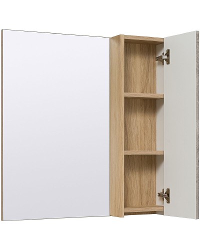 Зеркало со шкафом Runo Мальта 70 00-00001102 Серое Дуб
