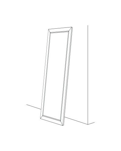 Зеркало напольное 81х201 см чеканка серебряная Evoform Exclusive-G Floor BY 6383