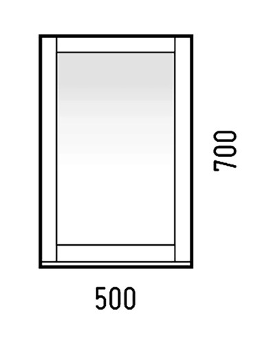 Зеркало Corozo Техас 50 SD-00000586 Белое