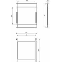 Зеркало Migliore Kantri 100 26691 Оливковое