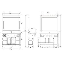 Зеркало Migliore Kantri 120 26740 Синее