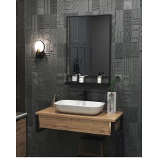 Зеркало 1MarKa Grunge Loft 60П Ц0000007990 Черное