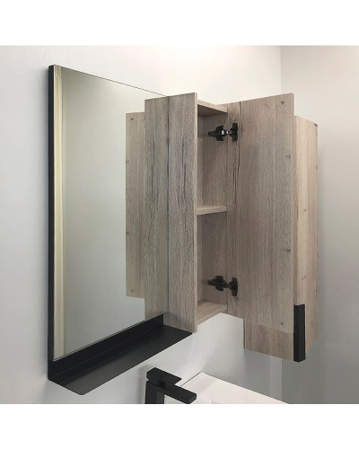 Зеркало со шкафом Comforty Бонн 75 00-00008473 Дуб дымчатый