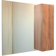 Зеркало со шкафом Comforty Порто 90 00-00009232 Дуб темно-коричневый