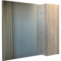 Зеркало со шкафом Comforty Порто 90 00-00009443 Дуб дымчатый