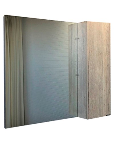 Зеркало со шкафом Comforty Порто 90 00-00009443 Дуб дымчатый