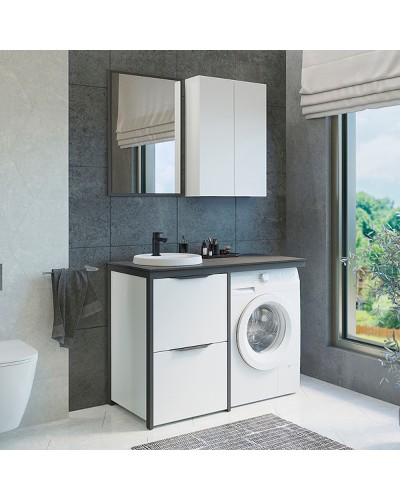 Зеркало Comforty Лозанна 55 00-00009575 Серый матовый