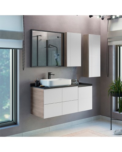 Зеркало Comforty Бредфорд 75 00-00009966 Серый графит