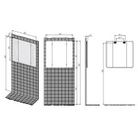 Зеркало Creto Stella 80 16-CRE80 Белое
