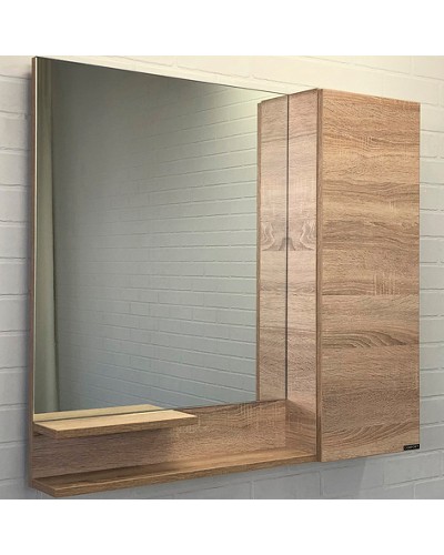 Зеркало со шкафом Comforty Варна 90 R 00-00009918 Дуб сонома