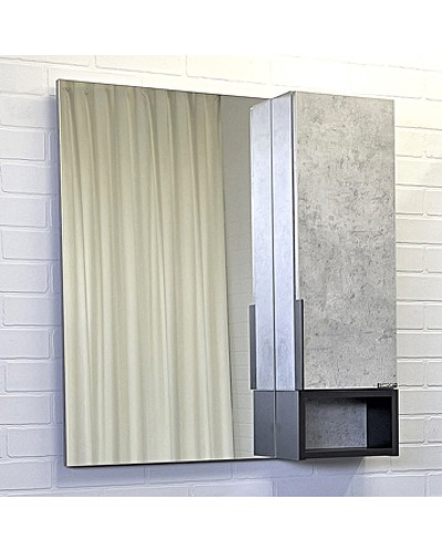 Зеркало со шкафом Comforty Франкфурт 75 00-00011079 Бетон светлый