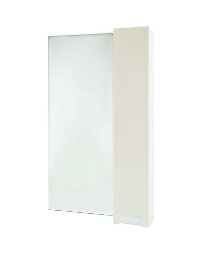 Зеркало со шкафом Bellezza Пегас 50 R 4610406021071 Бежевое Белое