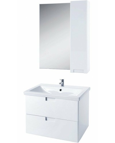 Зеркало со шкафом Bellezza Пегас 50 R 4610406021019 Белое