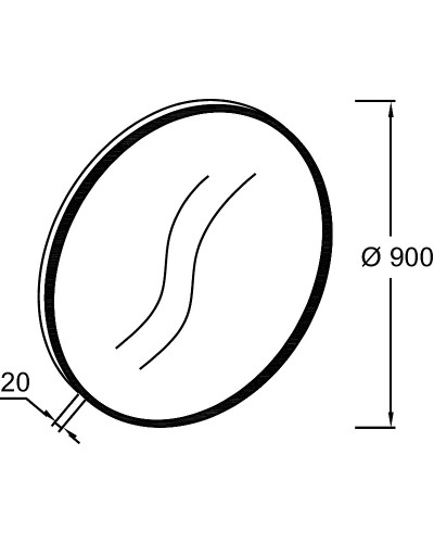Зеркало Jacob Delafon Odeon Rive Gauche 90 EB1268-GLD Золото
