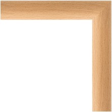 Зеркало Evoform Definite 70х70 BY 0662 в багетной раме - Бук 37 мм