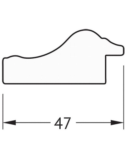 Зеркало Evoform Definite 72х52 BY 0793 в багетной раме - Сусальное золото 47 мм