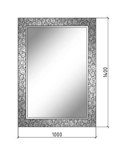 Зеркало Boheme Armadi Art NeoArt Rose 100 540 Серебро