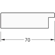 Зеркало Evoform Definite 76х56 BY 3051 в багетной раме - Соты алюминий 70 мм