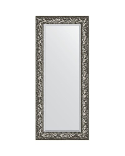 Зеркало Evoform Exclusive 149х64 BY 3546 с фацетом в багетной раме - Византия серебро 99 мм