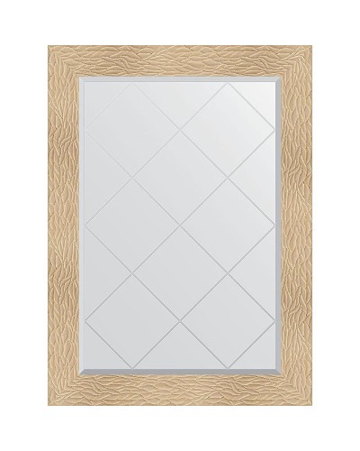 Зеркало Evoform Exclusive-G 104х76 BY 4193 с гравировкой в багетной раме - Золотые дюны 90 мм