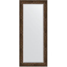 Зеркало Evoform Exclusive Floor 207х87 BY 6140 с фацетом в багетной раме - Состаренное дерево с орнаментом 120 мм