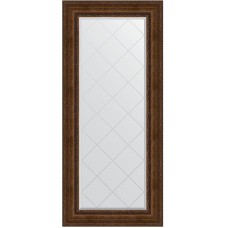 Зеркало Evoform Exclusive-G 162х72 BY 4171 с гравировкой в багетной раме - Состаренная бронза с орнаментом 120 мм