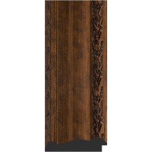 Зеркало Evoform Exclusive-G 162х72 BY 4171 с гравировкой в багетной раме - Состаренная бронза с орнаментом 120 мм