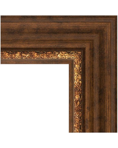 Зеркало Evoform Exclusive-G 74х56 BY 4019 с гравировкой в багетной раме - Римская бронза 88 мм