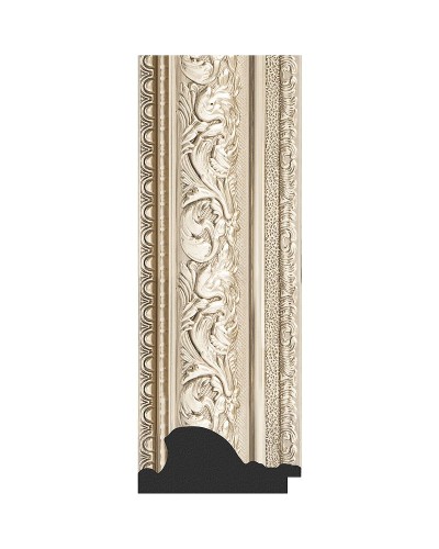 Зеркало Evoform Exclusive-G 78х60 BY 4039 с гравировкой в багетной раме - Виньетка серебро 109 мм