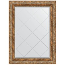 Зеркало Evoform Exclusive-G 87х65 BY 4101 с гравировкой в багетной раме - Виньетка античная бронза 85 мм