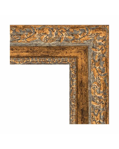 Зеркало Evoform Exclusive-G 87х65 BY 4101 с гравировкой в багетной раме - Виньетка античная бронза 85 мм