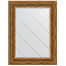 Зеркало Evoform Exclusive-G 91х69 BY 4118 с гравировкой в багетной раме - Травленая бронза 99 мм