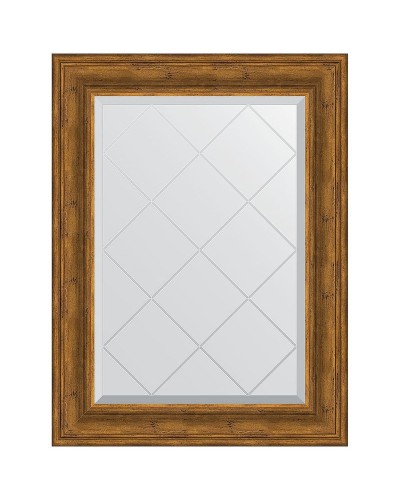 Зеркало Evoform Exclusive-G 91х69 BY 4118 с гравировкой в багетной раме - Травленая бронза 99 мм