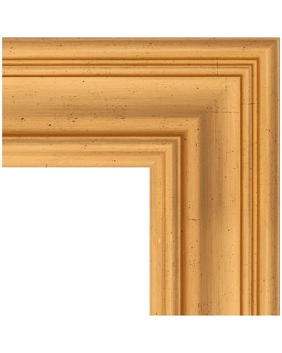 Зеркало Evoform Exclusive-G Floor 204х114 BY 6367 с гравировкой в багетной раме - Травленое золото 99 мм