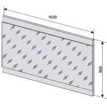 Зеркало Style Line Даллас 150 Люкс СС-00002354 Белое