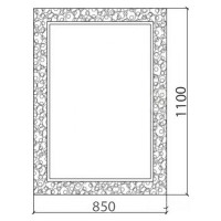 Зеркало Boheme Armadi Art Rose 85 547 Серебро